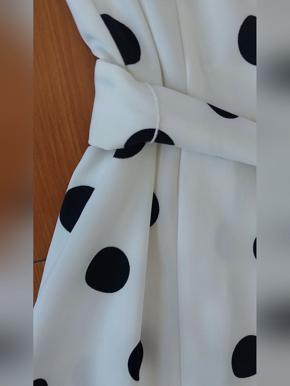 NEW Ann Taylor Factory Polka Dot Halter Midi Dress + Matching Belt Size Sz 8 - Picture 3 of 16
